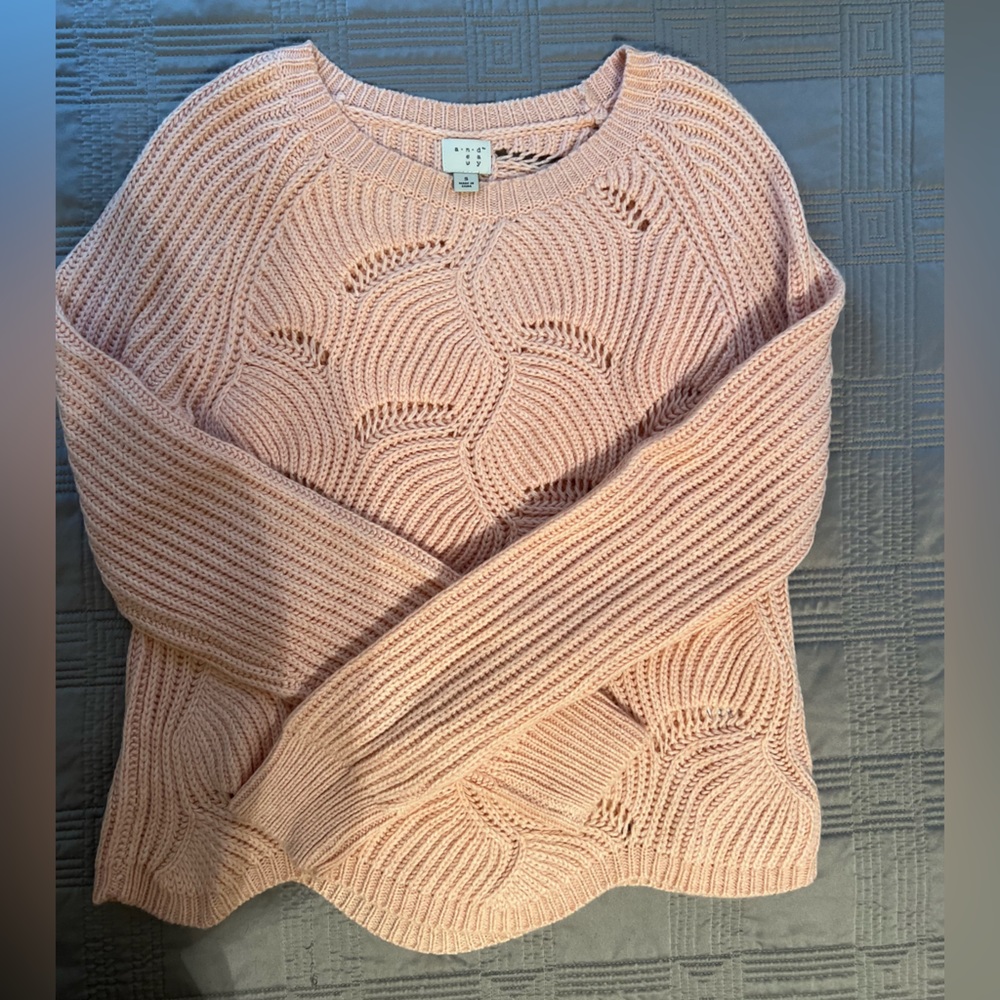 A New Day peach sweater